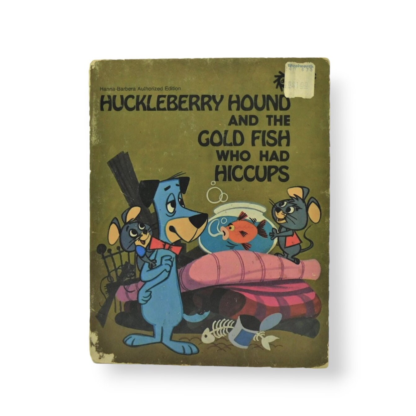 Huckleberry Hound And The Gold Fish Who Had Hiccups by Horace J. Elias 1974 (Durabook)
