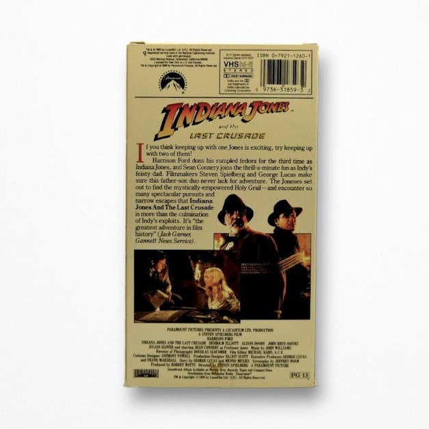 Indiana Jones Collectible VHS Tapes