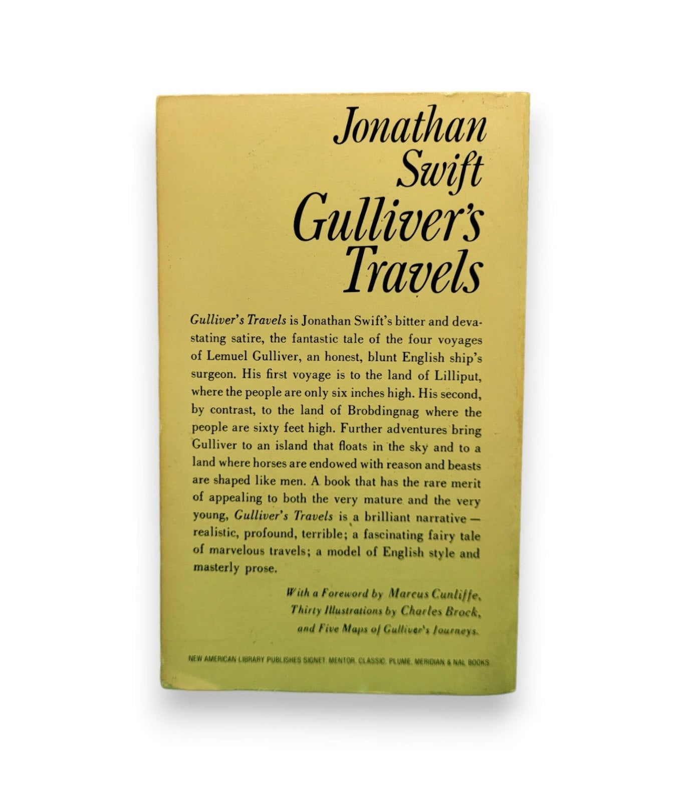 Gulliver's Travels by Jonathon Swift (A Signet Classic) 1960